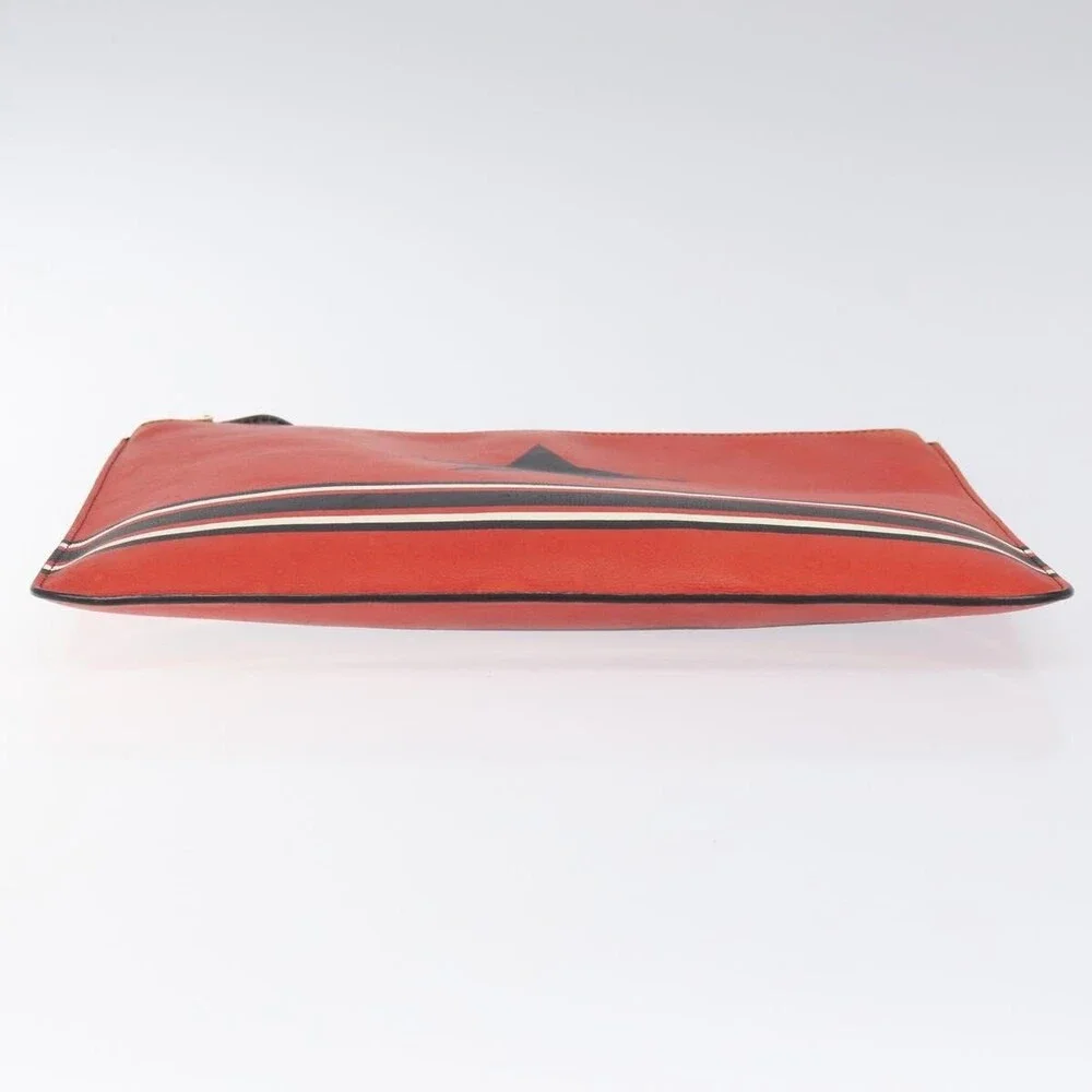 Givenchy Leather Star Clutch Bag Red